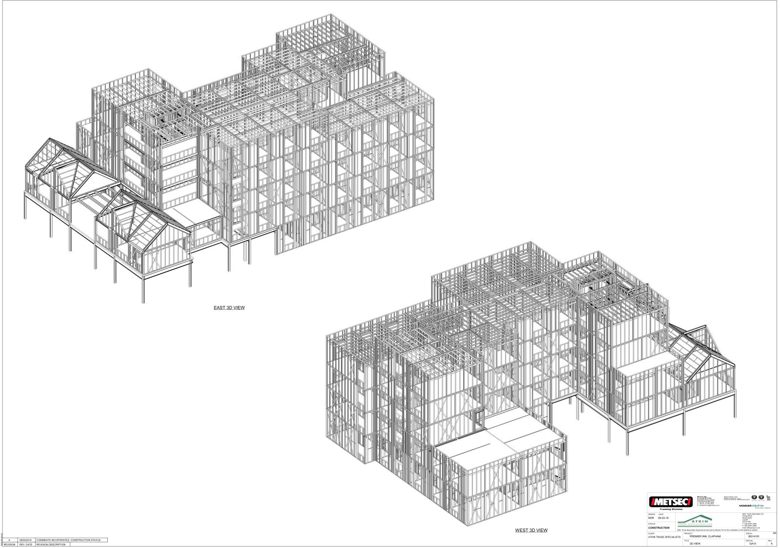 Metsec Metframe Premier Inn Clapham